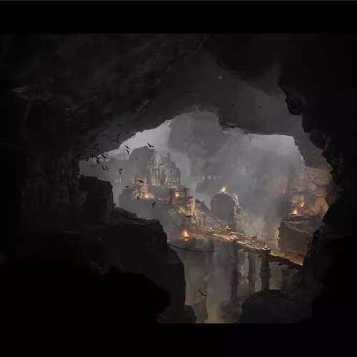 洞穴洞窟神庙遗迹古文明遗址神秘海域ue5-5.21自然场景模型资产