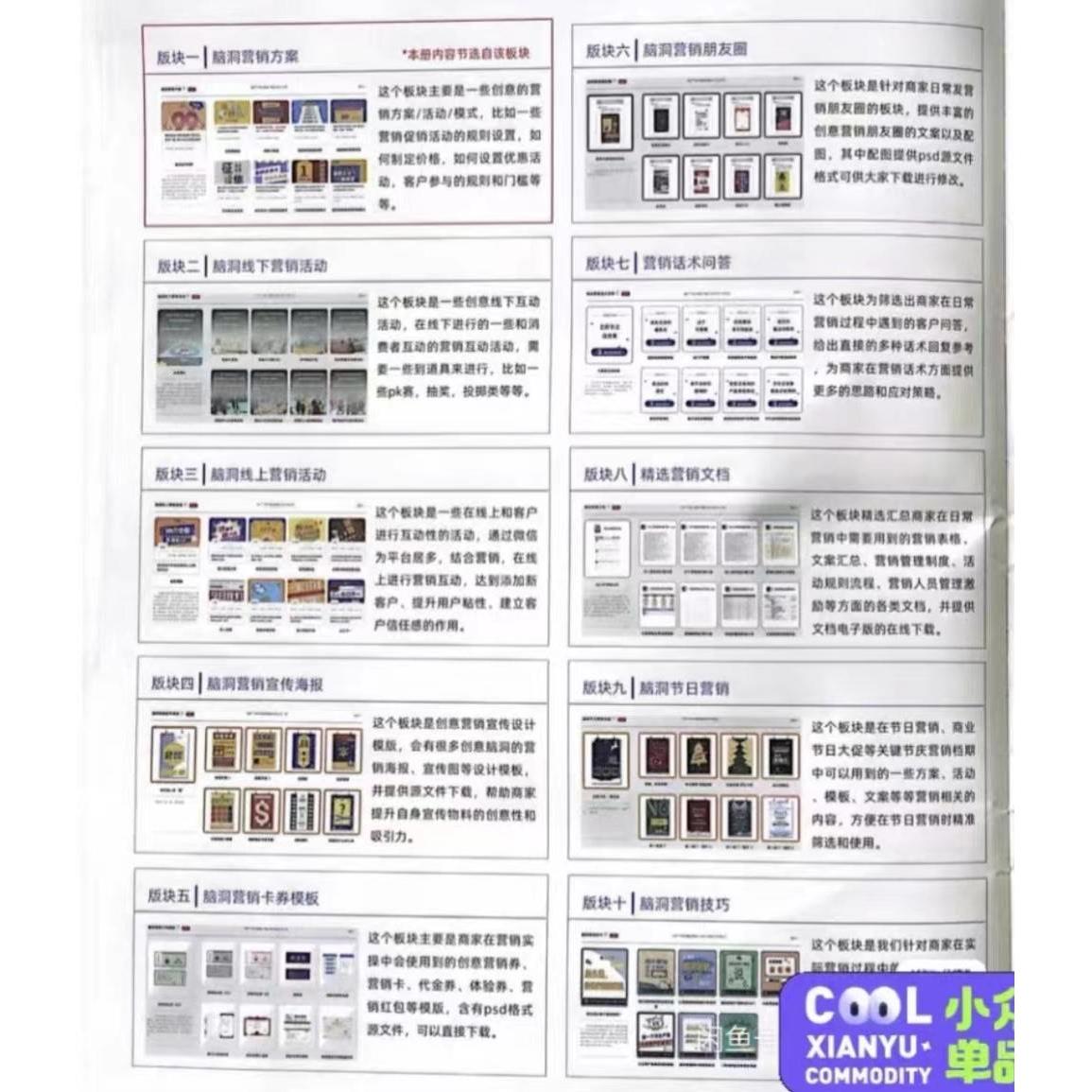 营销方案，100个脑洞营销方案.pdf，100个设计源文件+海报+文案