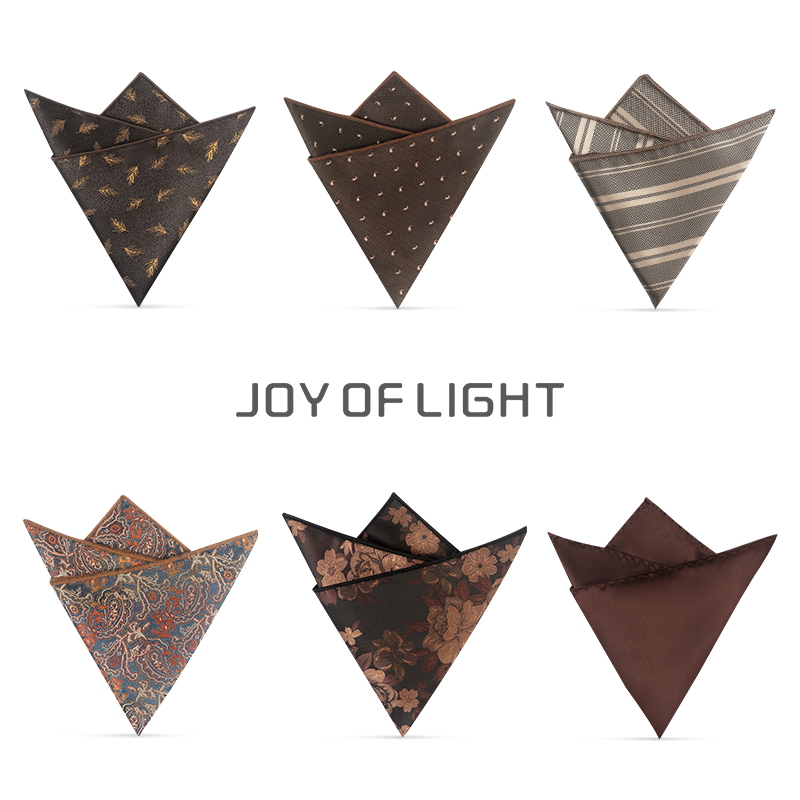 男士复古棕色西装口袋巾香槟新郎结婚主持司仪婚庆西服手帕小方巾