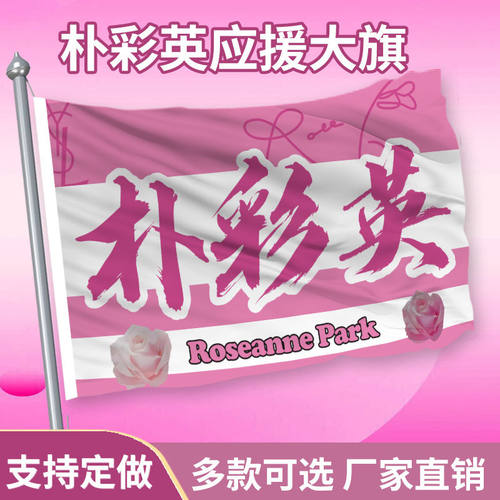 朴彩英大旗定制彩旗红旗户外演唱会应援旗制做音乐节旗帜