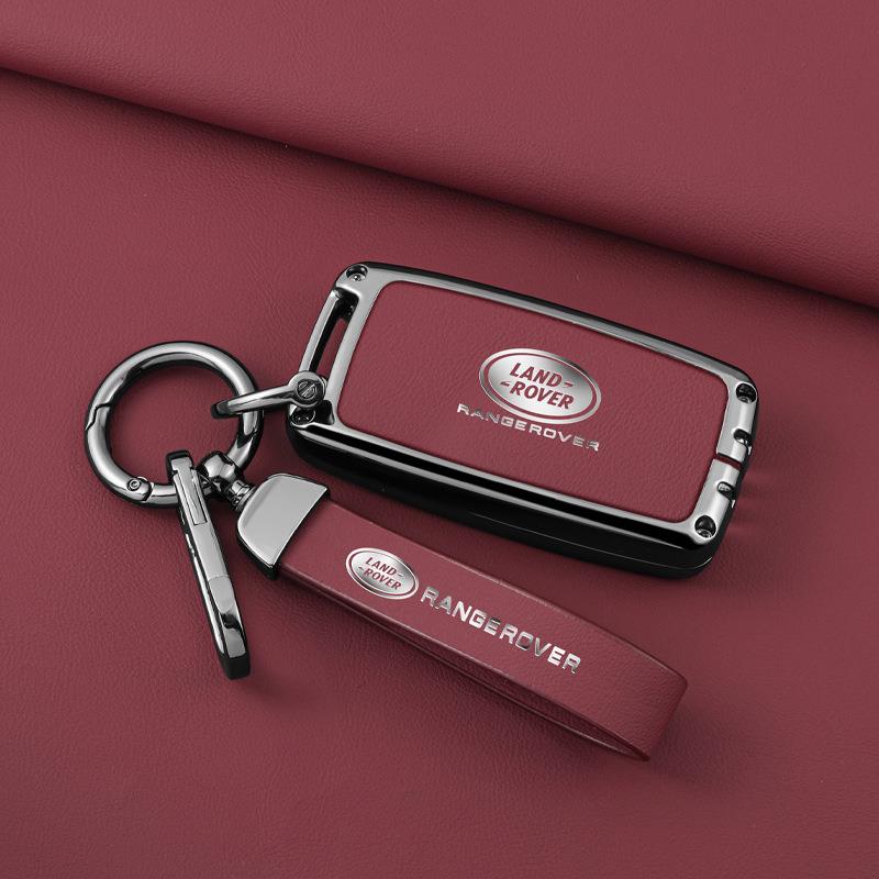 适用路虎捷豹钥匙套发现运动版揽胜高档钥匙包卫士极光神行者2扣