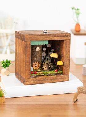 阿楹 森系微景观电视书柜摆件工艺品工位电脑桌床头装饰灯礼新品