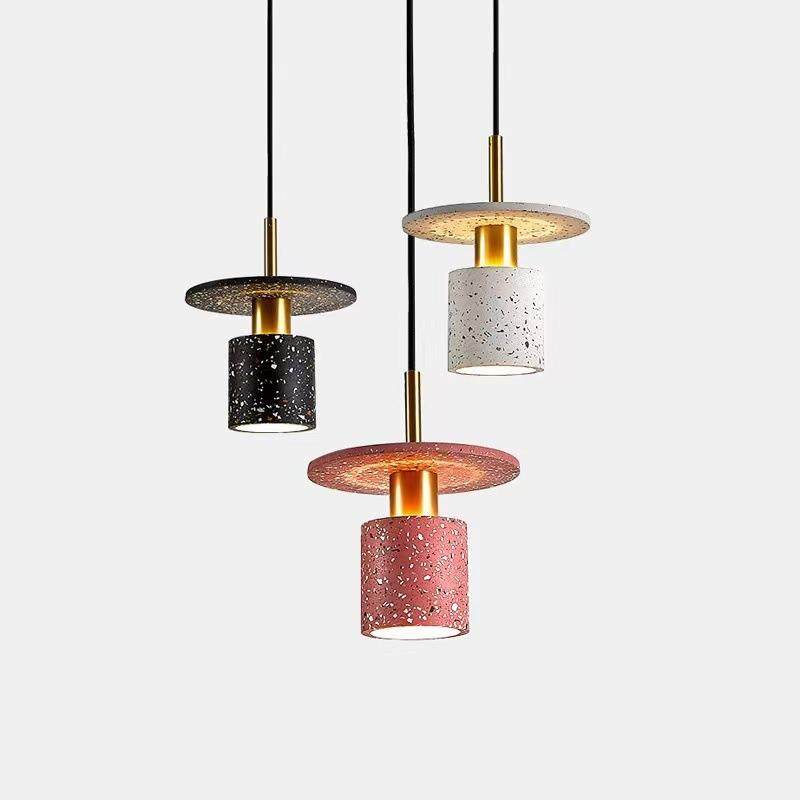 工业风创意商场水磨石吊灯北欧简约水泥吊灯餐桌吧台卧室床头吊灯,家装灯饰光源,智能吊灯,淘宝优惠券,粉丝福利购,淘宝优惠卷