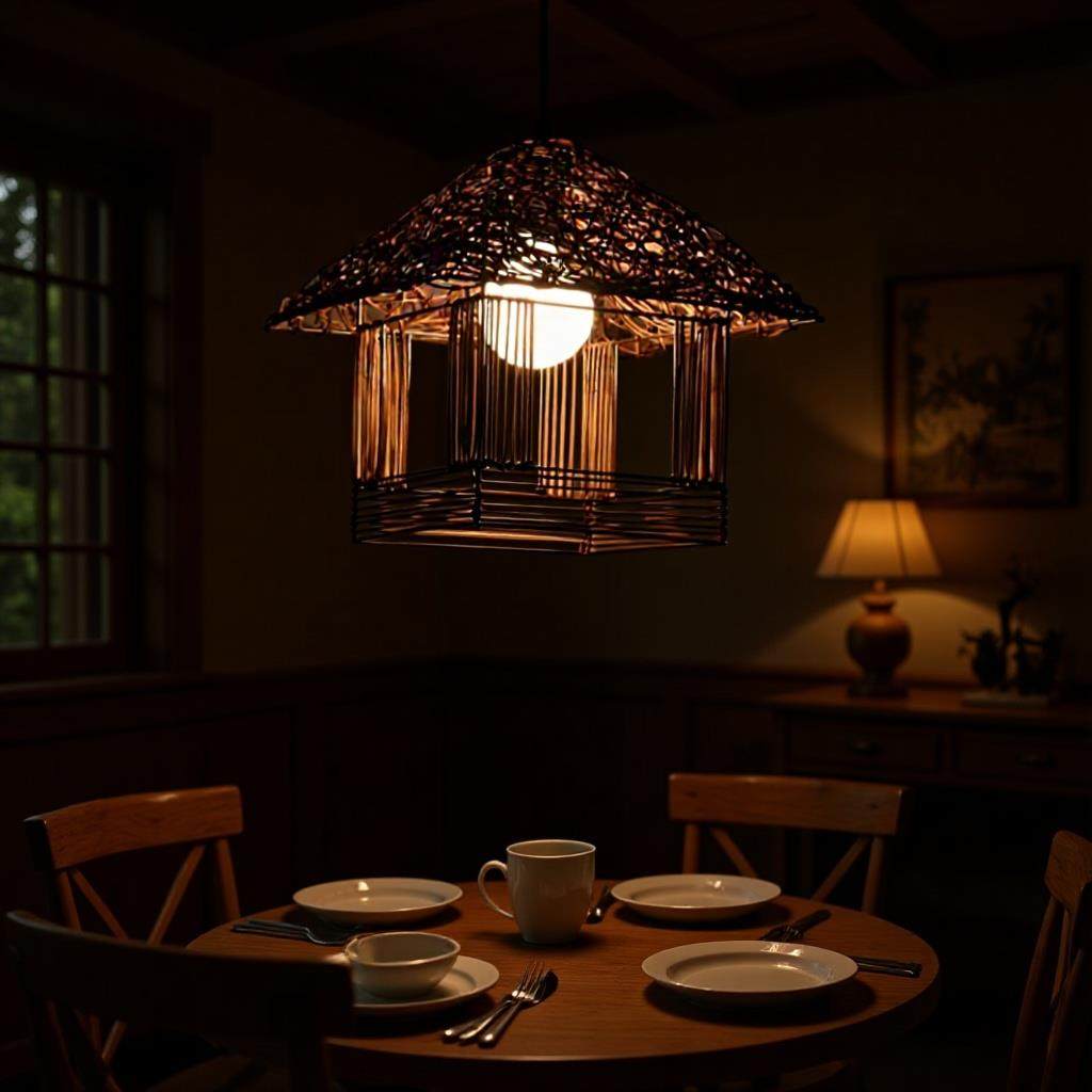 东南亚藤编复古小房子吊灯中式仿古走廊阳台凉亭民宿茶室藤艺灯具,家装灯饰光源,智能吊灯,淘宝优惠券,粉丝福利购,淘宝优惠卷