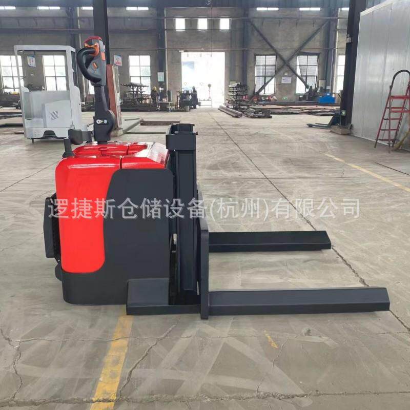 非标电动纸卷搬运车2吨升高350mm站驾式圆筒纱辊车液压电缆叉车