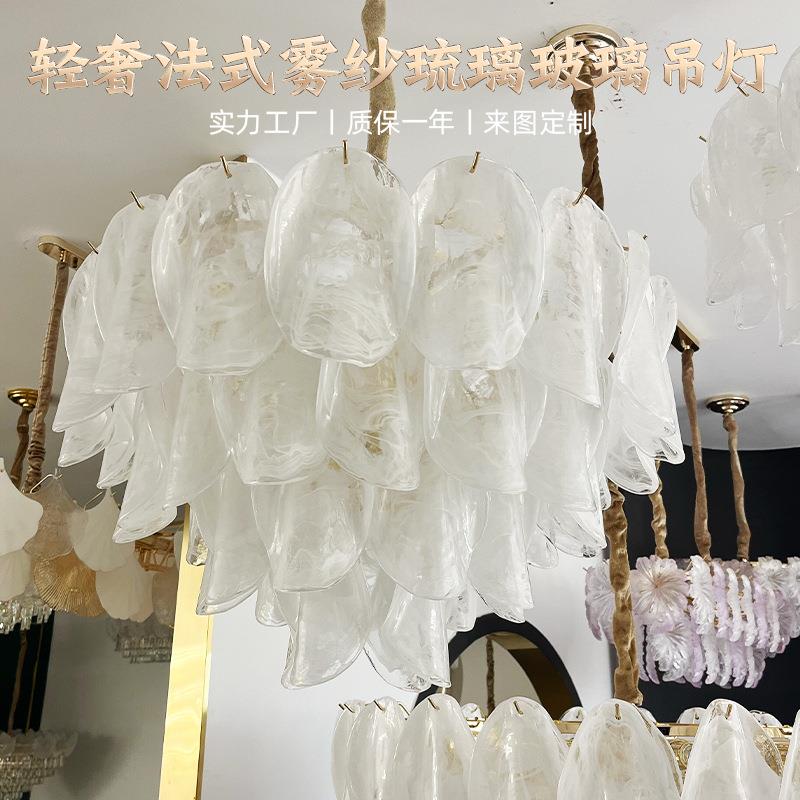 轻奢水晶吊灯现代简约客厅灯2024年新款奢华大气主卧室设 计师灯