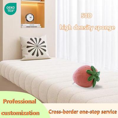 bench cushion 跨境四季通用泰迪绒飘窗垫定制坐垫椅垫