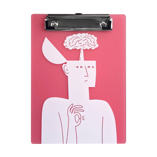 厚刻文件纸张夹板粉色磨砂定制图案图标LOOG创意美观可爱亚克力3毫米厚实饭店挂墙醒目显眼有个性尺寸A4A5A6