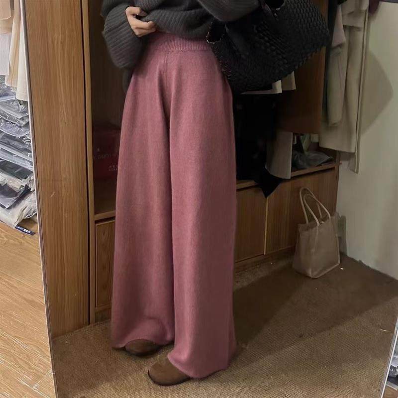 秋冬季高腰垂坠感裤子女2025新款今年流行爆款休闲通勤百搭阔腿裤,女装/女士精品,休闲裤,淘宝优惠券,粉丝福利购,淘宝优惠卷