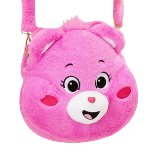 正版carebears 爱心小熊斜挎包包毛绒玩具公仔玩偶儿童双肩包书包