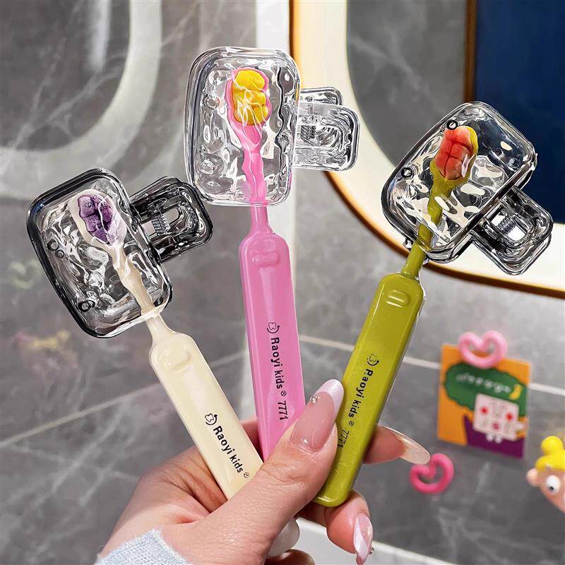 日本电动牙刷头保护套旅行食品级高颜值硅胶防尘盖透气大号通用