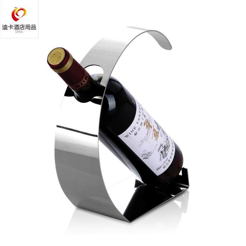 创意不锈钢红酒架葡萄酒瓶架简约酒柜展示架红酒托瓶架红酒架摆件