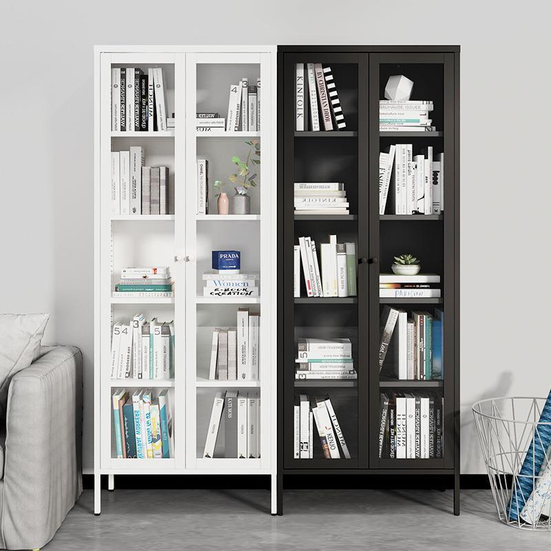 璃门书防尘铁艺窄柜金物属展示柜儿童带门小书玻架sdd1458置收纳