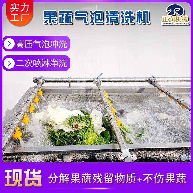 UIS供应全自动莴食苣叶清机 品厂洗秋葵洗线 喷淋式香清菇清洗机