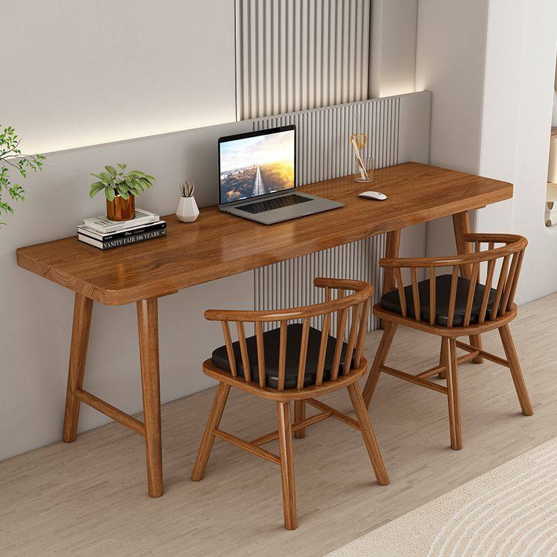 实木双人书桌长条桌靠墙简约现代少儿学习桌卧室学生写字桌电脑桌,商业/办公家具,自习桌椅,淘宝优惠券,粉丝福利购,淘宝优惠卷