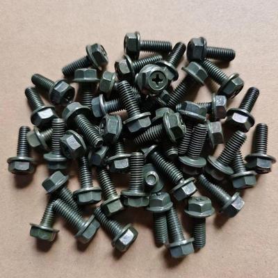 M6*16十字槽外六角法兰军