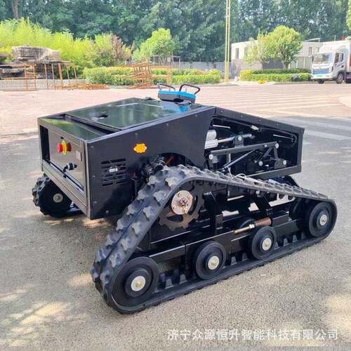 智能遥控割草机器人汽油四冲程除草机黑豹800型果园开荒碎草机
