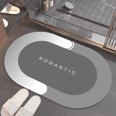 新款 硅藻泥地垫吸水耐脏防滑垫高级感家用卫生间浴室防滑垫子床