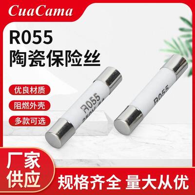 陶瓷保险丝5×20 5×25 R055保险管熔断器熔芯2A 4A 250V 100/盒