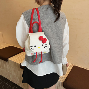 超火流行卡通可爱Hellokitty迷你包包女2025年新款小众设计双肩包