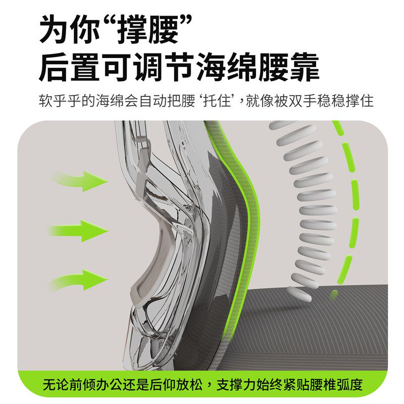 速发人体工学办公电脑椅子家用卧室弓形办公椅电竞椅工位职员椅靠