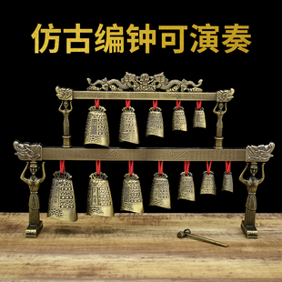 速发仿古视钟摆品曾侯乙编钟模型演奏中式客厅装饰件婚庆影编道具