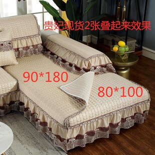 速发欧式沙发垫布艺防滑向季通四萬能皮沙发套罩盖布贵妃全用之