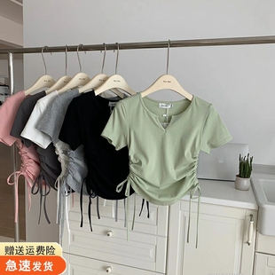 速发演形服蹈体练功服抽绳上衣教师中国古典舞艺考训练舞出服装