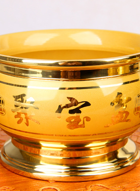 速发朴色 鎏金器款铜聚宝盆摆件