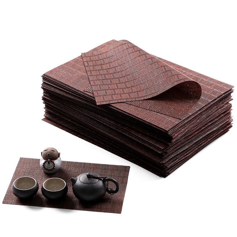 速发茶盘专茶垫中式禅旗桌旗中国风防水用席桌布茶桌布艺长条茶意