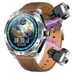 迈维思TWS双蓝牙耳机MP3二合一双耳监测智能手环拨号电话成人智能手表