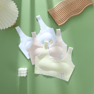 小学生青春无痕少女运动大童小背心女孩内衣发育期少女文胸女