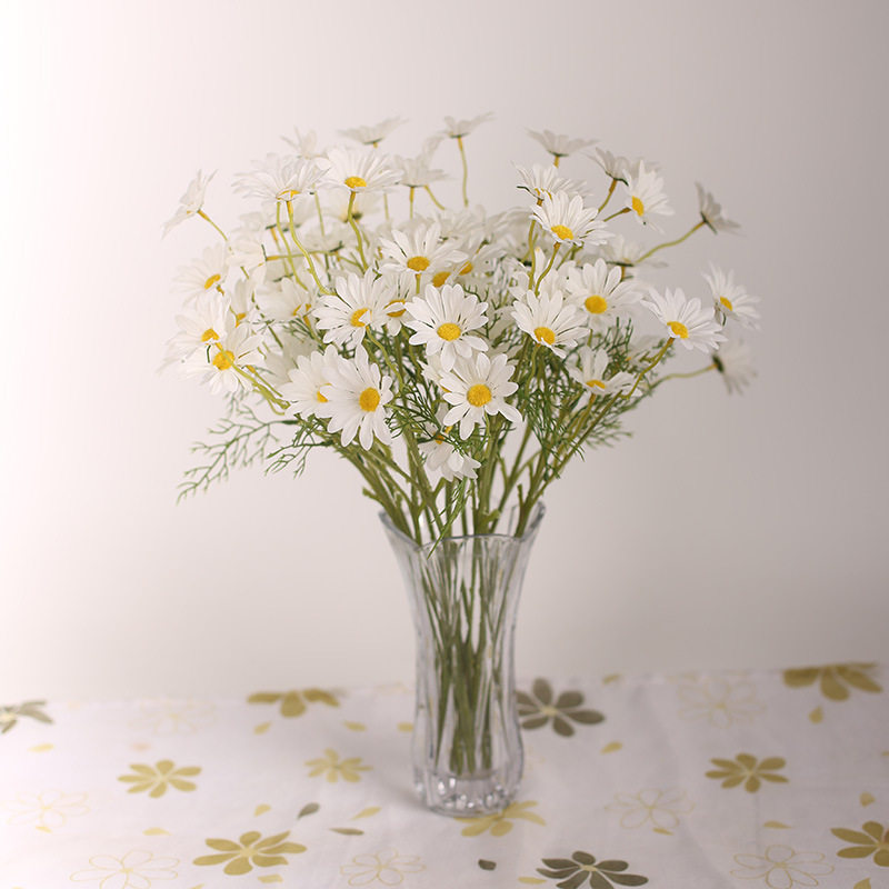 非洲荷兰菊绢花洋甘菊零售插花工厂仿真小雏菊花菊假花