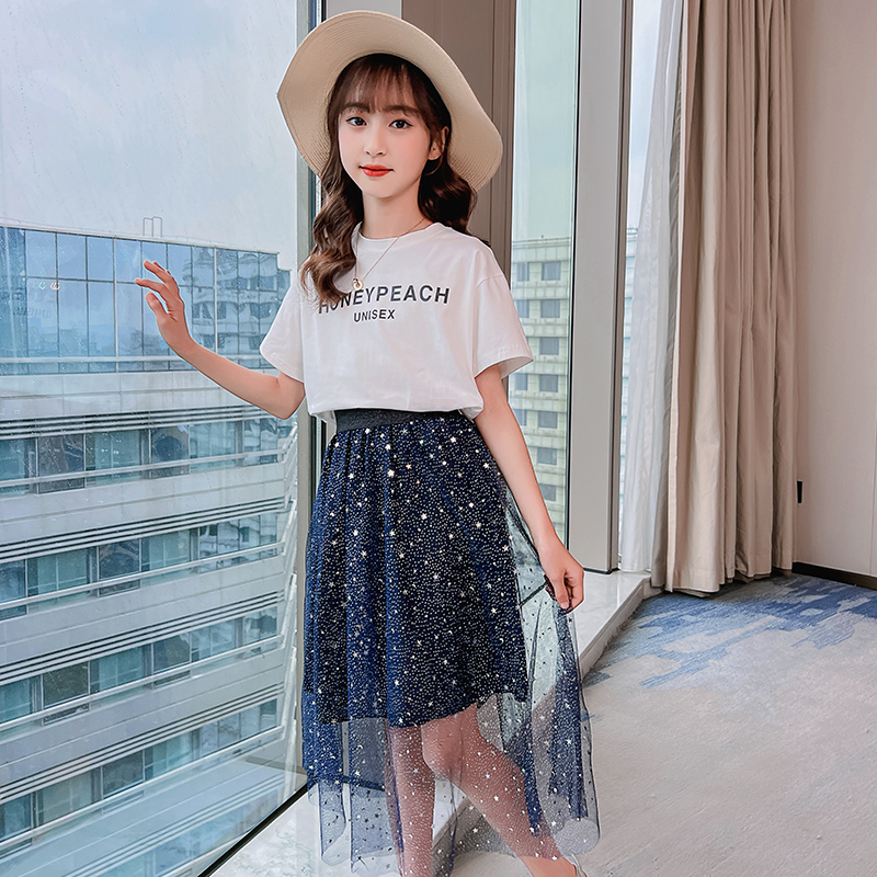 minidora女童公主风套装裙夏