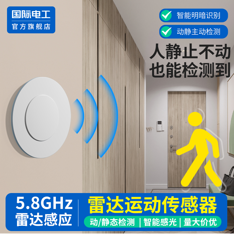 国际电工官方正品人体存在感应