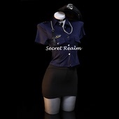 秘境「你被捕喽」万圣节女警cos制服性感套装 趣情调内衣纯欲qqny