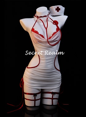 秘境「午夜天使」性感护士cos服小胸战袍情趣衣制服qqny诱惑内衣