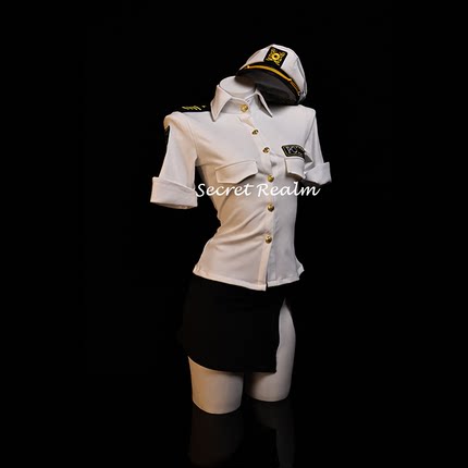 秘境「麻辣警花」空姐cos制服套装性感趣情调诱惑内衣纯欲风qqny