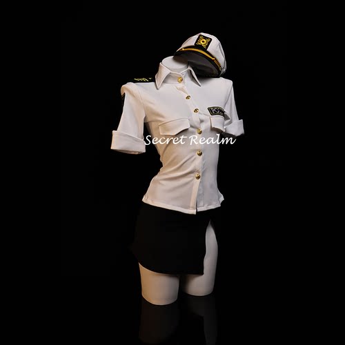 秘境「麻辣警花」空姐cos制服套装性感趣情调诱惑内衣纯欲风qqny