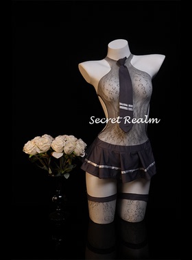 秘境「奶糖学妹」性感睡裙jk制服cos套装镂空网透视内衣纯欲qqny