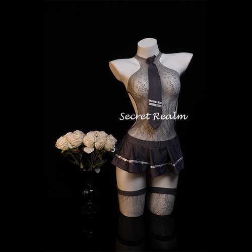 秘境「奶糖学妹」性感睡裙jk制服cos套装镂空网透视内衣纯欲qqny