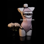 秘境「蜜糖弯道」性感睡衣粉色挂脖连体衣免脱可爱内衣纯欲风qqny