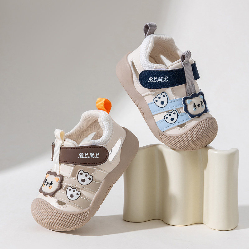 儿童凉鞋2026夏季新款女宝宝学步鞋防滑透气网面鞋子男童卡通鞋子
