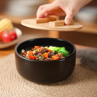 石锅拌饭专用韩国商用煲仔饭小砂锅耐高温陶瓷米线碗家用燃气 韩式