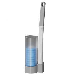 一次性马桶刷壁挂家用无死角带替换头套装厕所刷子卫生间清洁神器