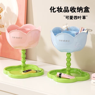 可爱化妆品收纳盒桌面高级感台面2025新款化妆刷收纳桶口红眉笔桶