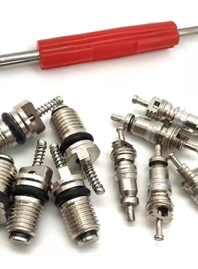 汽车空调气门芯普通R12/环保R134a气门芯加气嘴快排阀钥匙芯通用