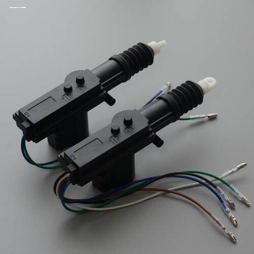 通用4001中控锁12V/24V汽车门锁5/2线马达电机防盗闭锁器遥控锁
