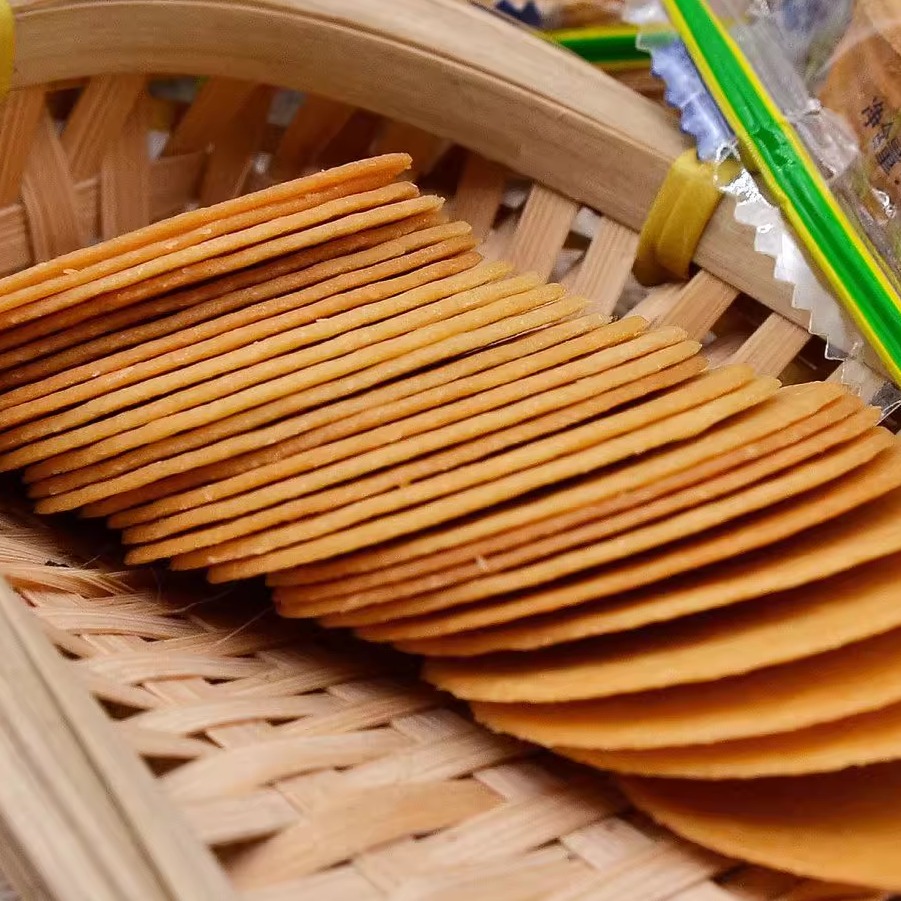 香葱王薄脆饼干批发独立小包装办公室代餐休闲食品