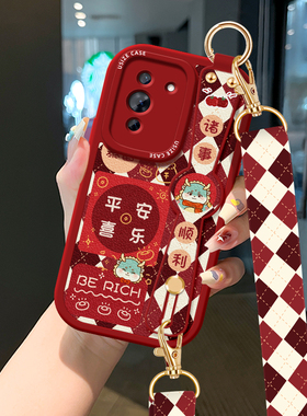 平安喜乐适用华为Nova12pro手机壳防摔nove10挂绳nova11斜挎nowa8支架novo7背带6保护套5跨腕带9国风SE龙年5G